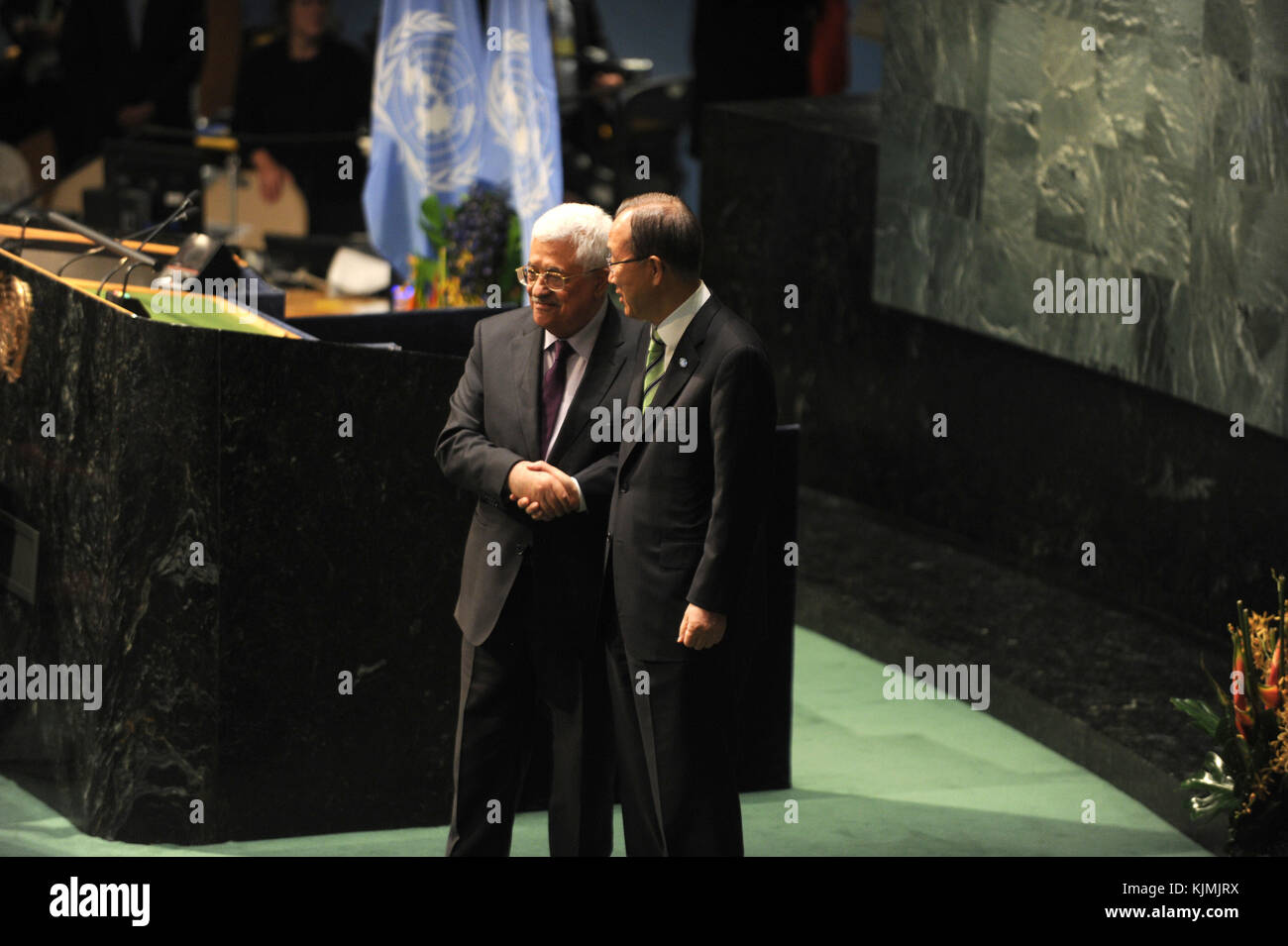 NEW YORK, NY - APRIL 22: United Nations Secretary General Ban Ki-moon ...