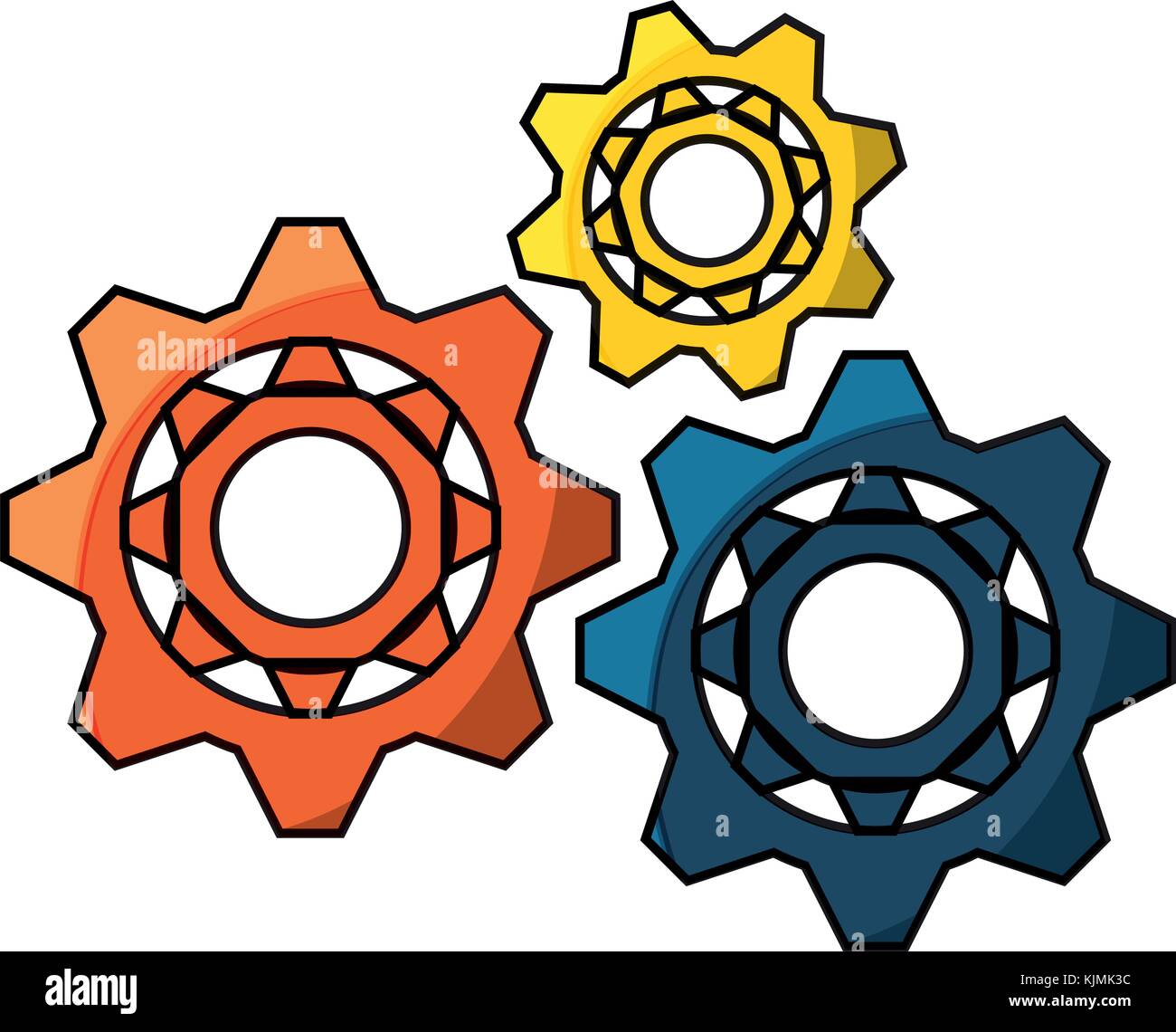 gear wheels icon image Stock Vector Image & Art - Alamy