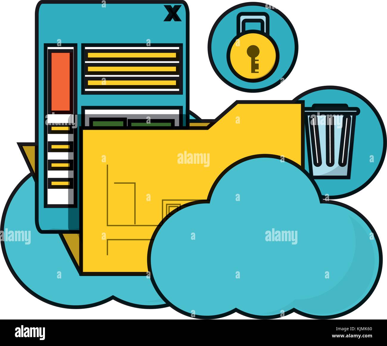 cloud storage design concept Stock Vector Image & Art - Alamy