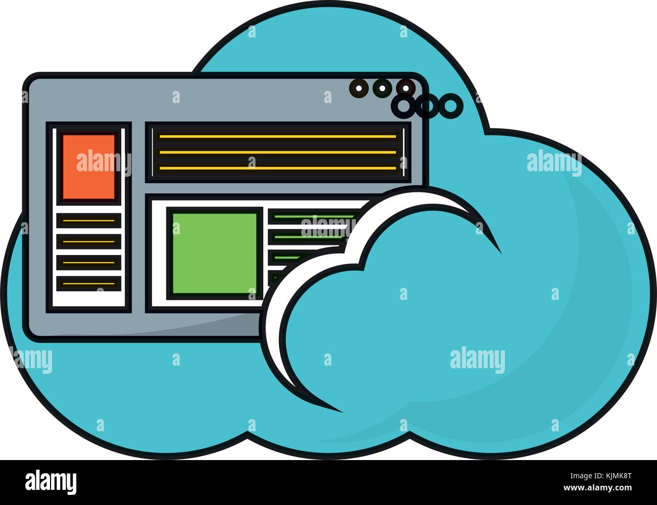 cloud storage design concept Stock Vector Image & Art - Alamy