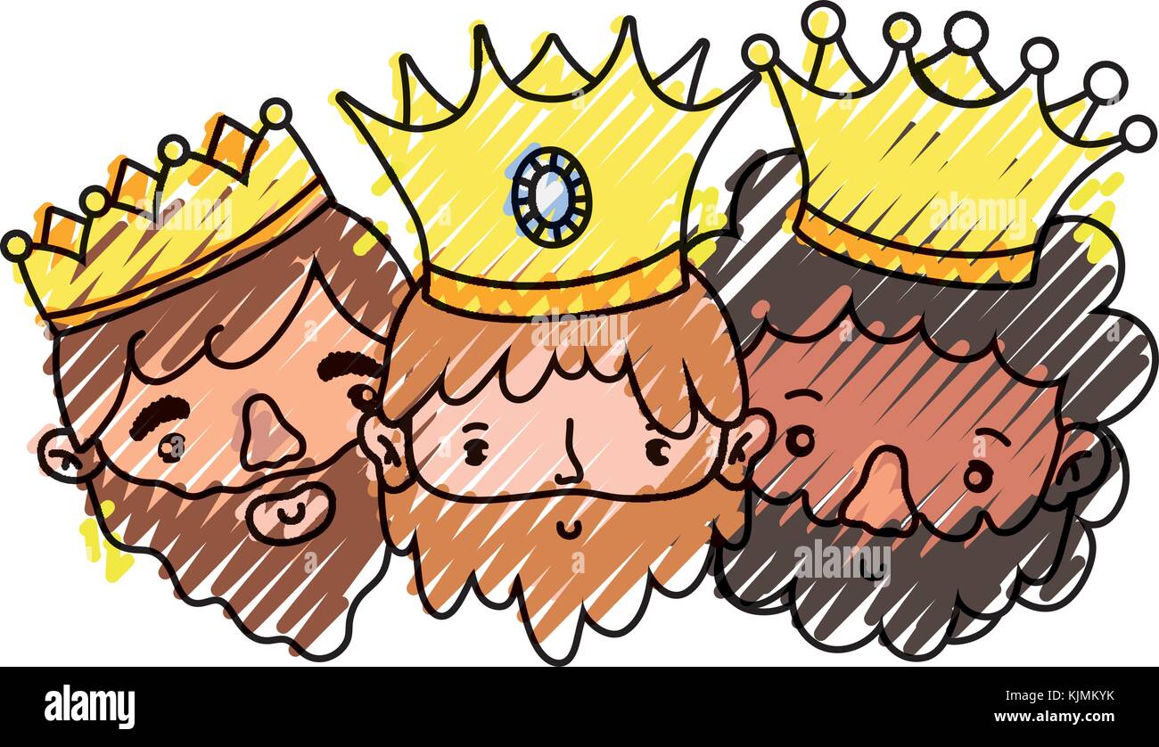Three wise men art Stock Vector Images - Alamy