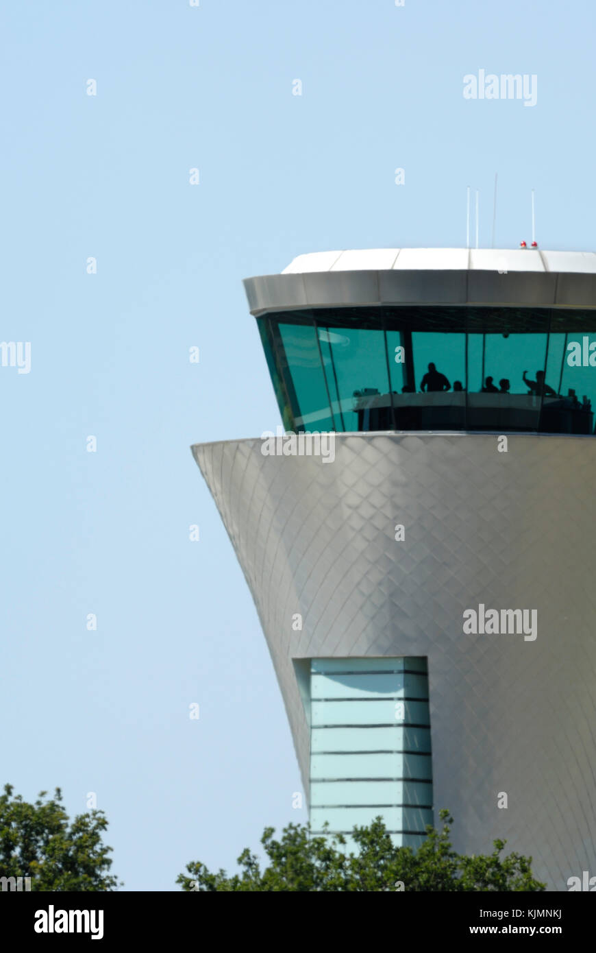 air-traffic control-tower Stock Photo