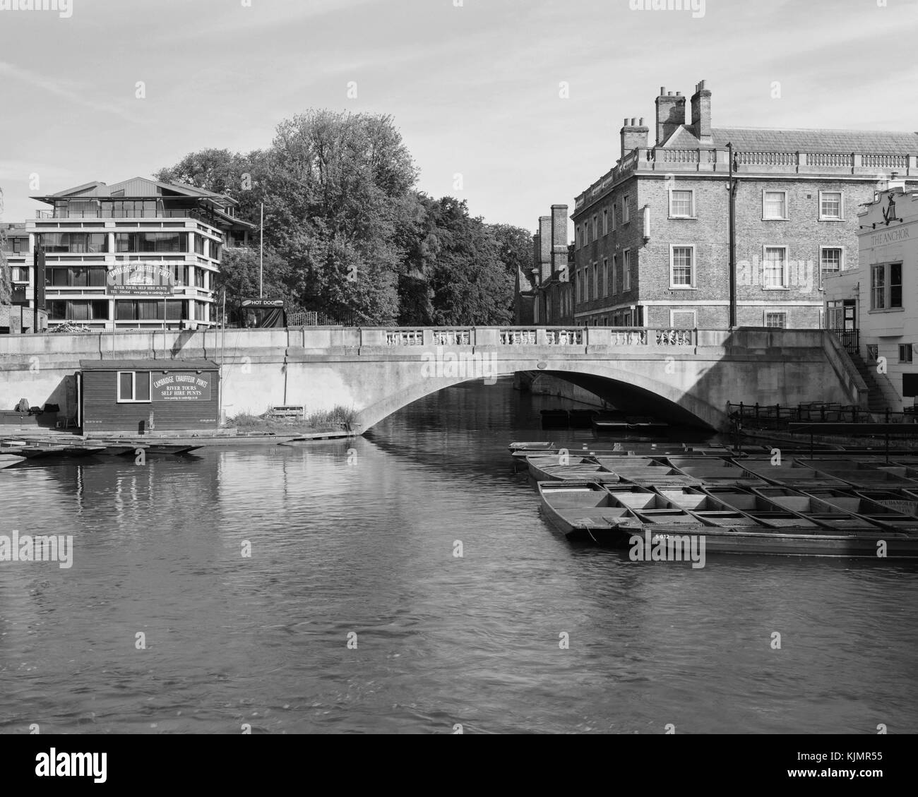 Silver Street Bridge over the River Cam in Cambridge Stock Photo