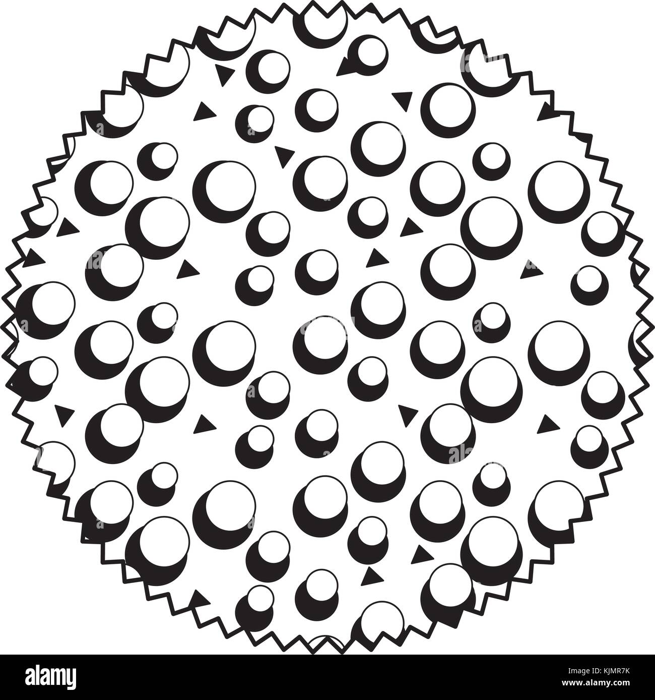 Isolated pattern circle design Stock Vector Image & Art - Alamy