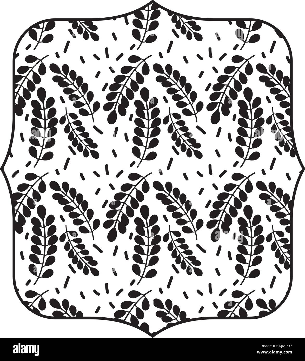 Isolated pattern frame design Stock Vector Image & Art - Alamy