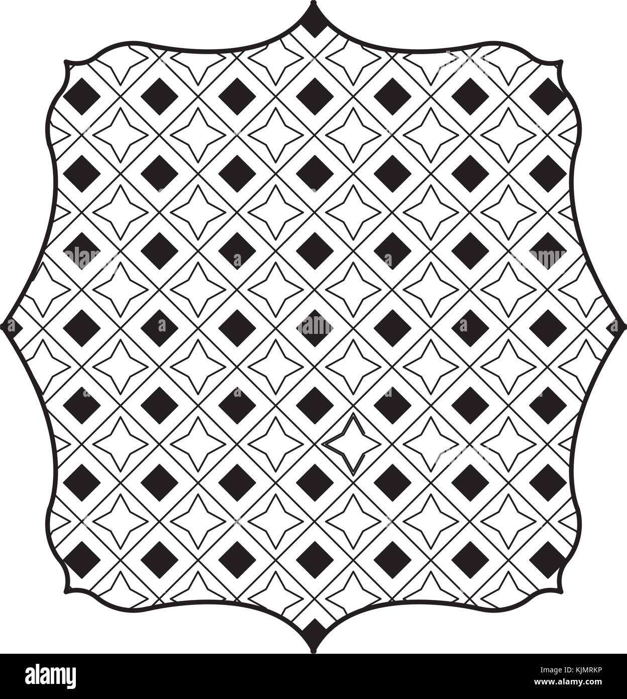 Isolated pattern frame design Stock Vector Image & Art - Alamy