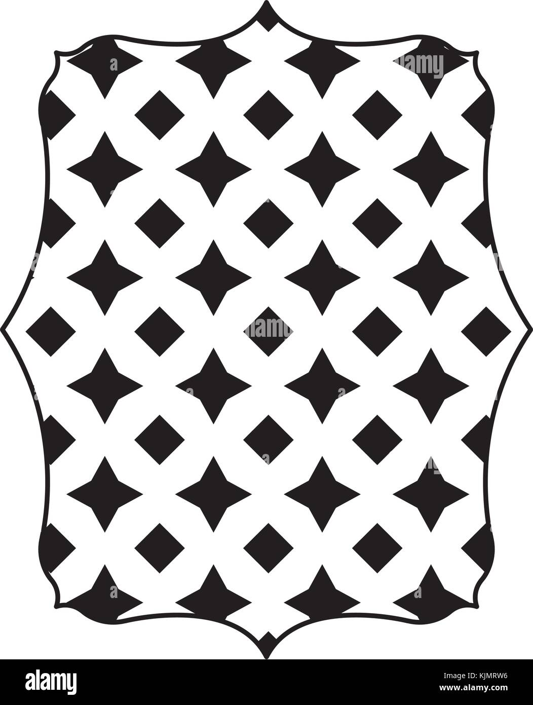 Isolated pattern frame design Stock Vector Image & Art - Alamy