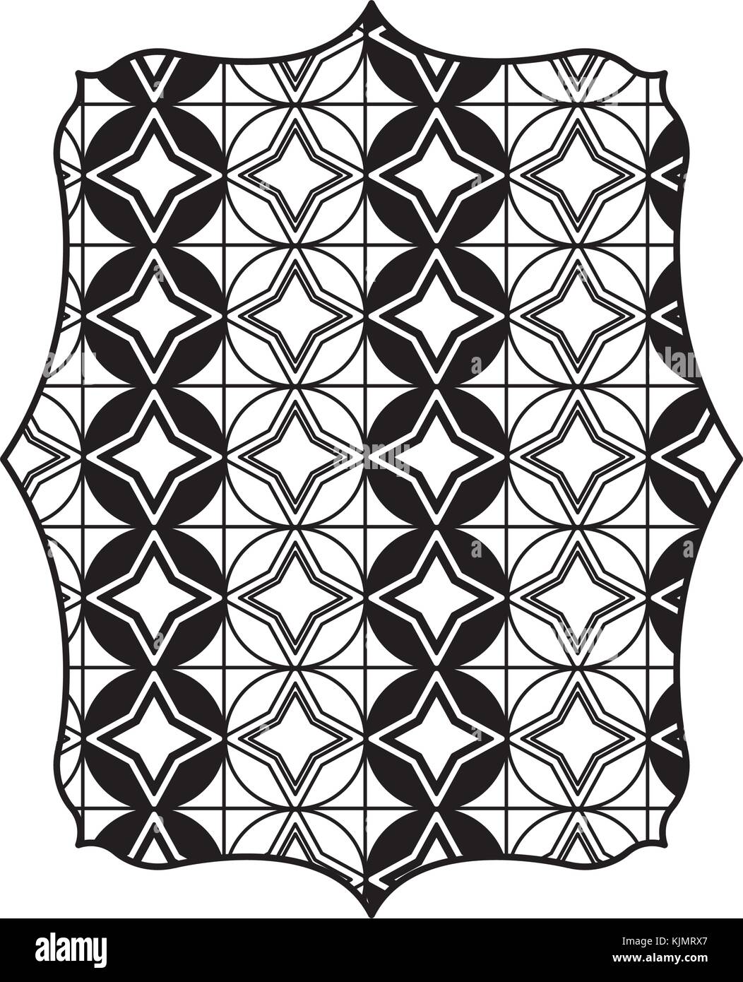 Isolated pattern frame design Stock Vector Image & Art - Alamy