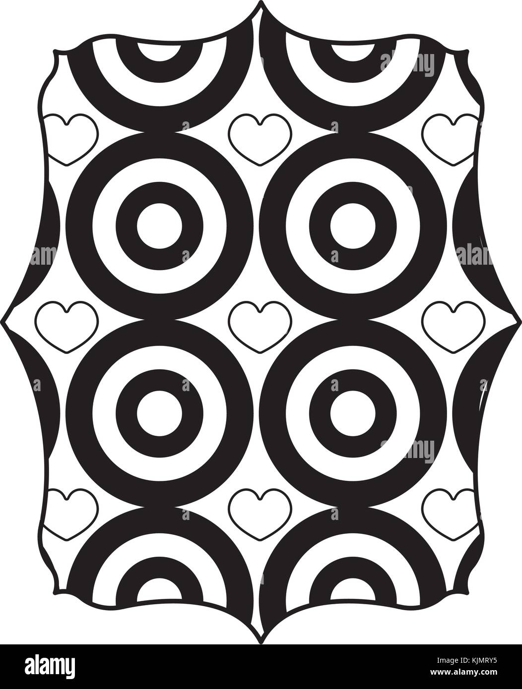 Isolated pattern frame design Stock Vector Image & Art - Alamy