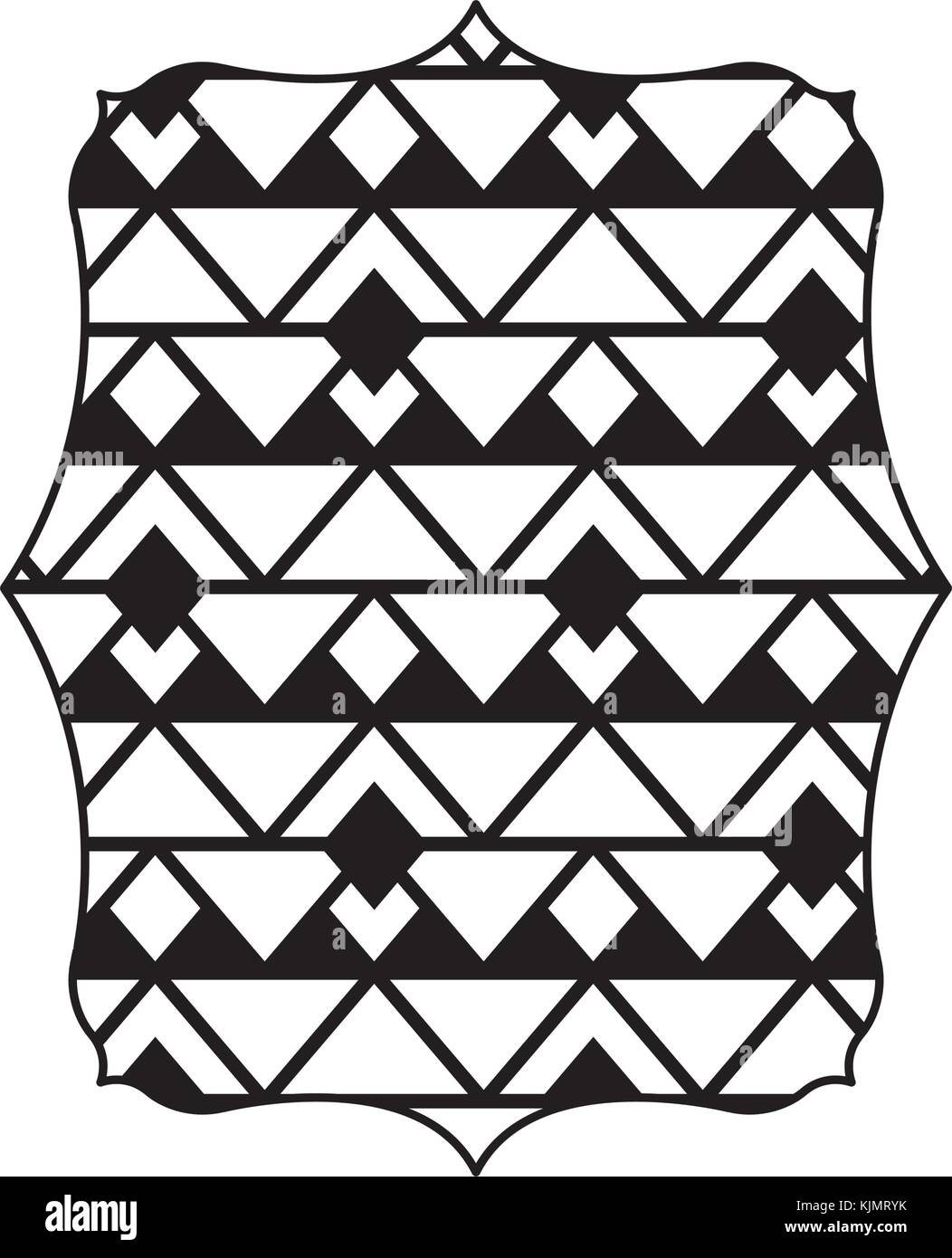 Isolated pattern frame design Stock Vector Image & Art - Alamy