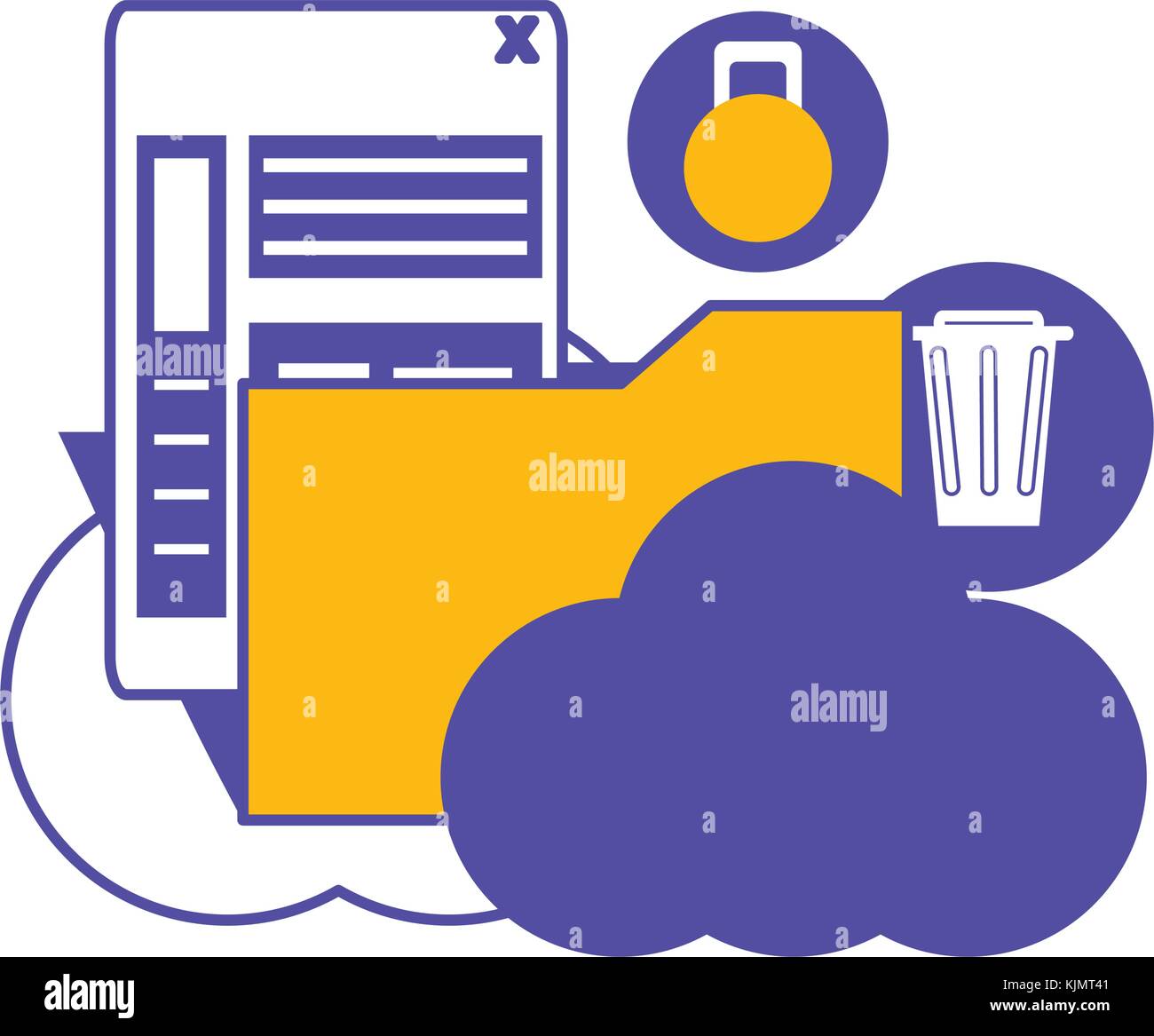 cloud storage design concept Stock Vector Image & Art - Alamy