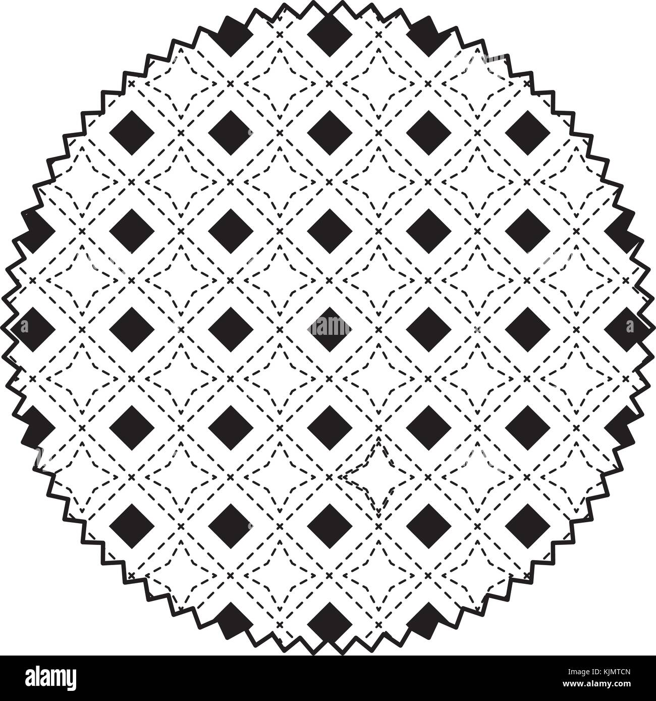 Isolated pattern circle design Stock Vector Image & Art - Alamy