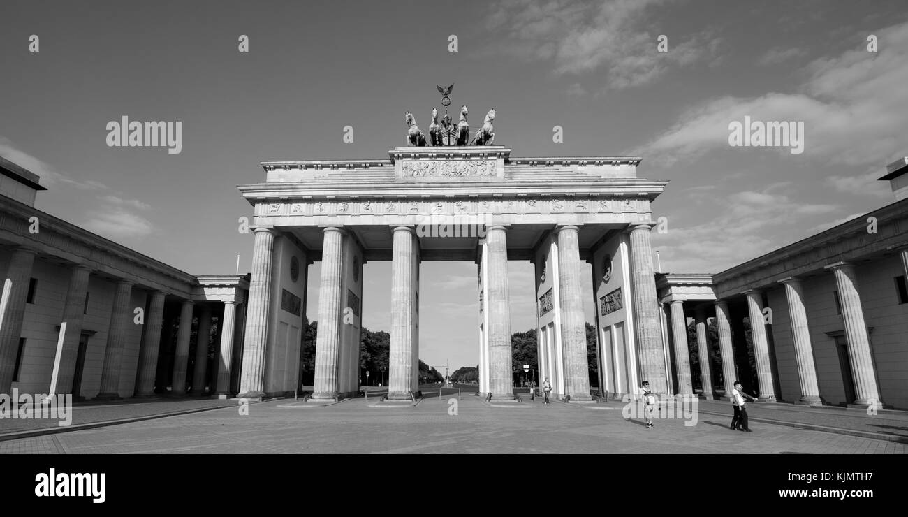 Brandenburger Tor, Pariser Platz, Berlin, Germany, Europe Stock Photo