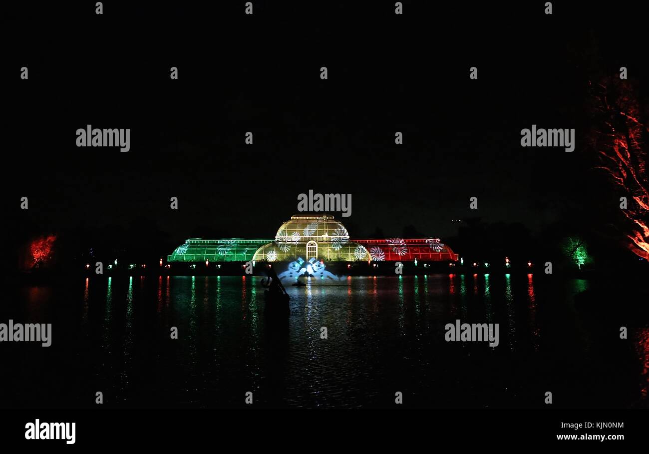 Kew Gardens at Christmas Stock Photo
