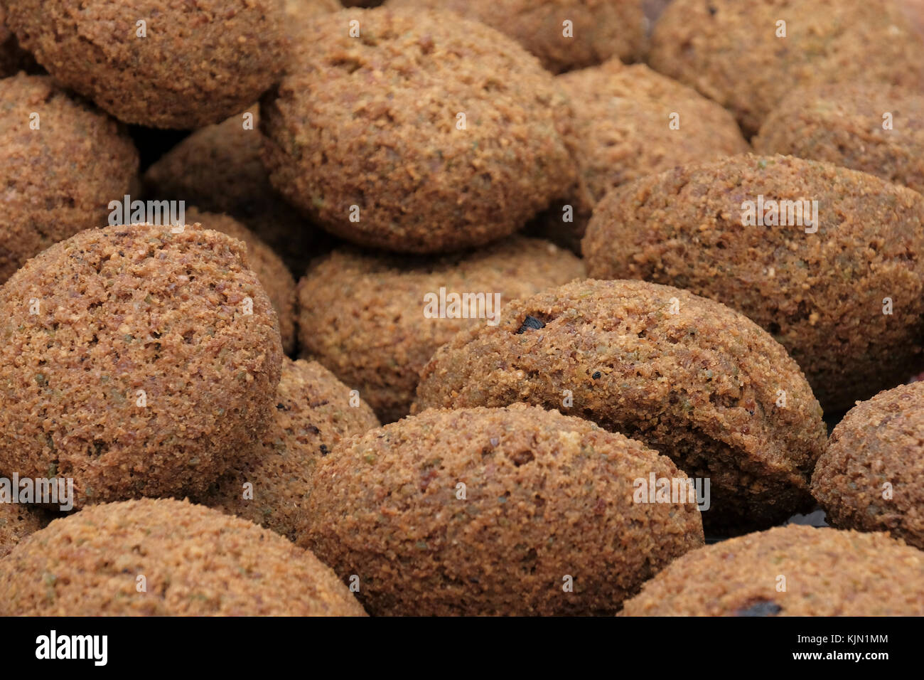 Pile of Falafel balls a traditional MIddle Eastern deepfried balls