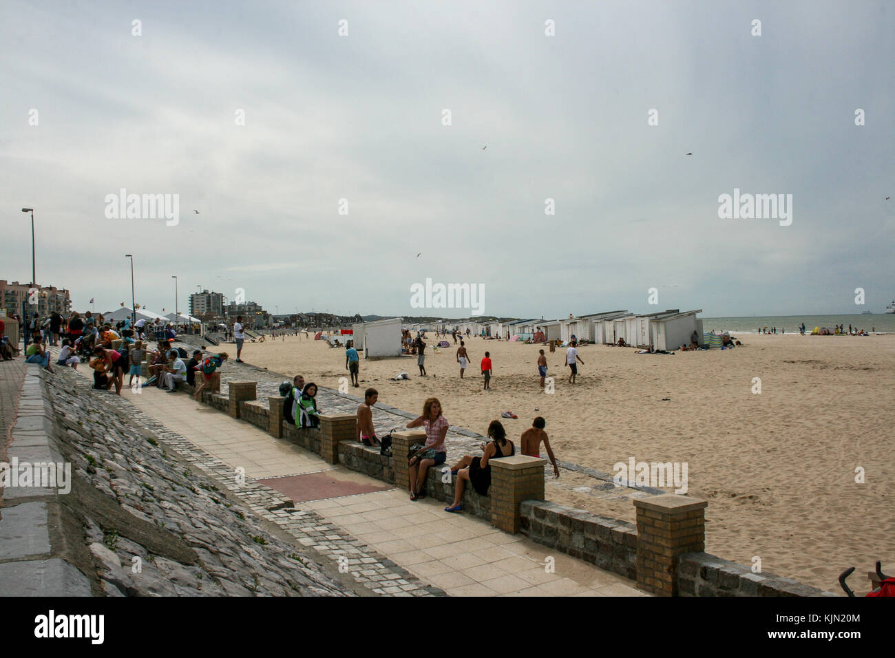 Port Beach Calais France the Northern French Town of Calais Stock Photo