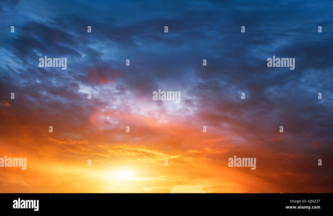 Sunset sky clouds background Stock Photo - Alamy