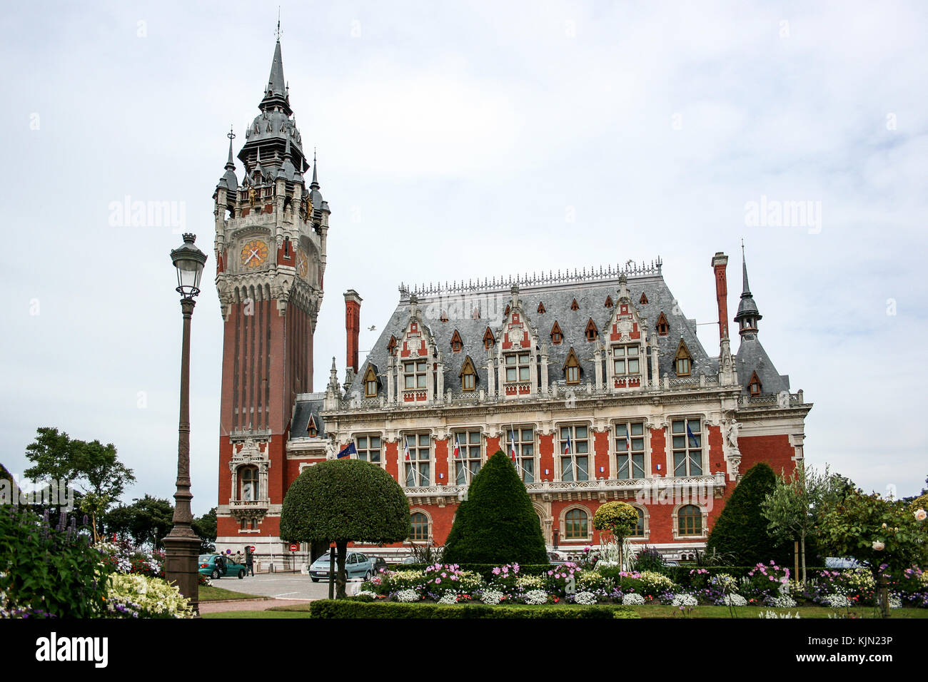 main square in the town centre of calais in the pasdecalais