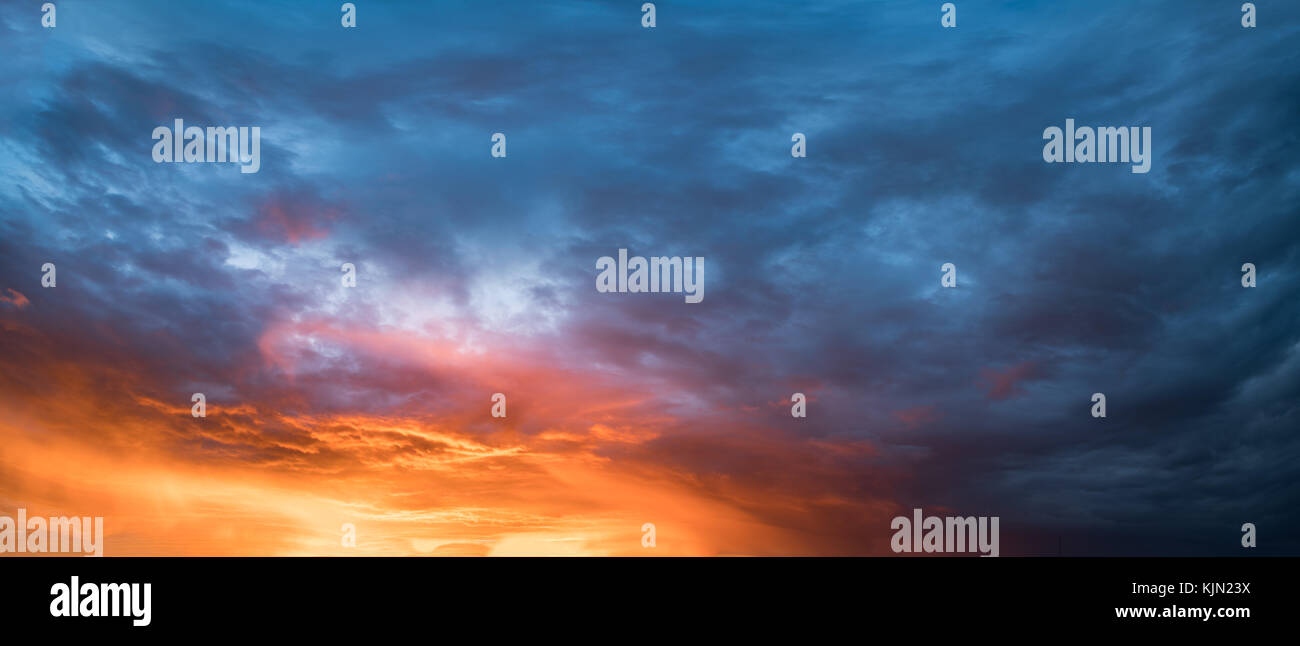 Sunset sky clouds background Stock Photo - Alamy