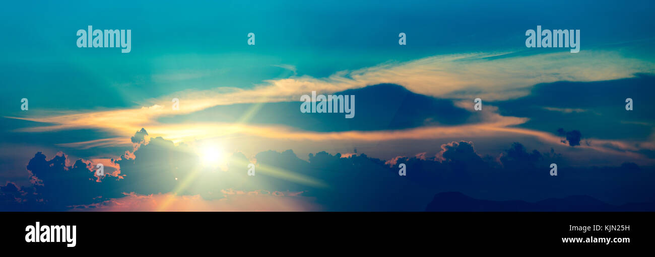 Sunset sky clouds background Stock Photo - Alamy