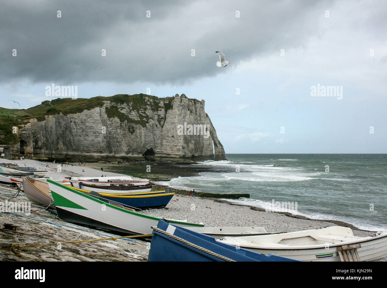 The Manneporte arch near Etratat, Normandy, France Stock Photo - Alamy