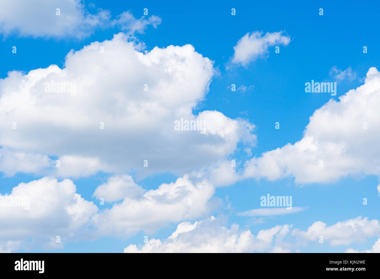 Cloudy sky at sunny day Stock Photo