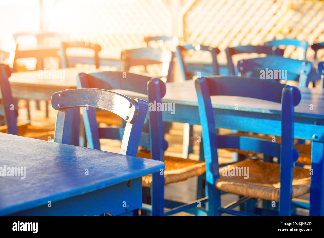 Greece Blue Chair Stock Photos Greece Blue Chair Stock Images