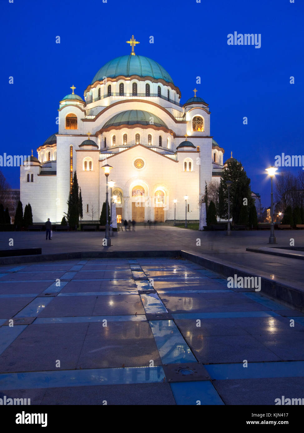 Serbian Orthodox Temple of Saint Sava Stock Photo