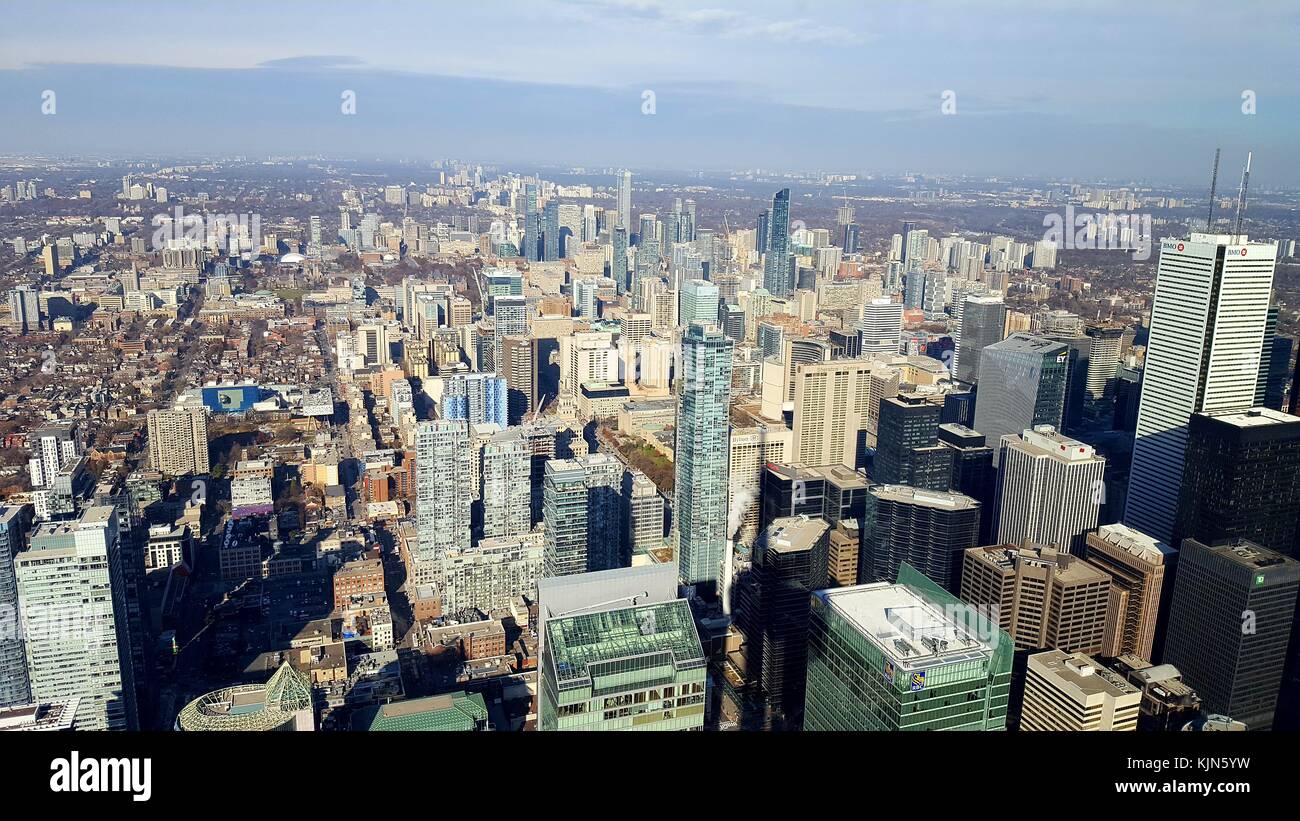 View of Toronto from the CN Tower Stock Photo - Alamy