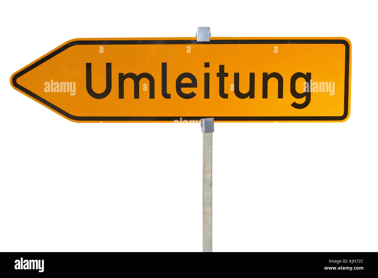 Umleitung diversion sign Cut Out Stock Images & Pictures Alamy