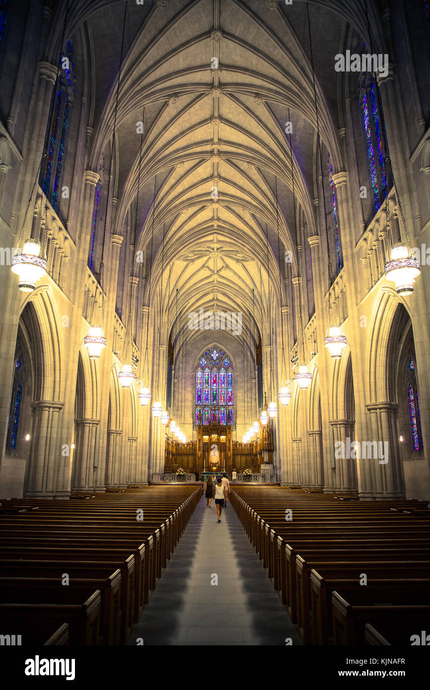Duke University Chapel - Interior Stock Photo - Alamy