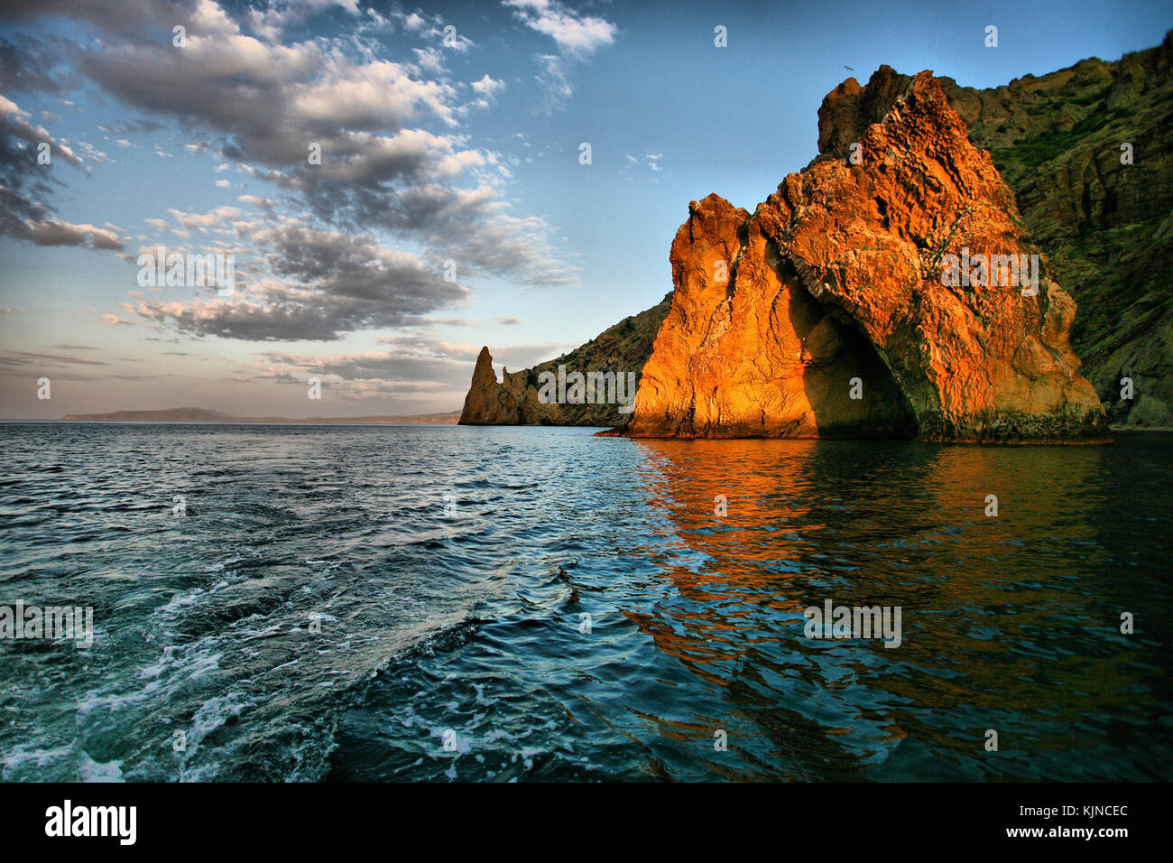 Golden gate rock in Karadag National park Crimea in Crimea Stock Photo ...