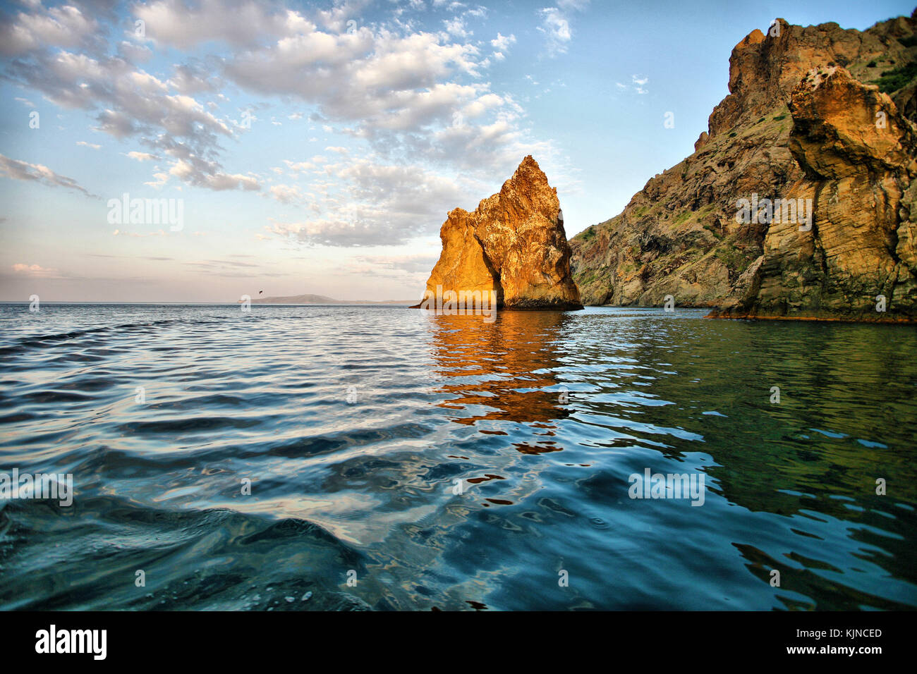 Golden gate rock in Karadag National park Crimea in Crimea Stock Photo ...