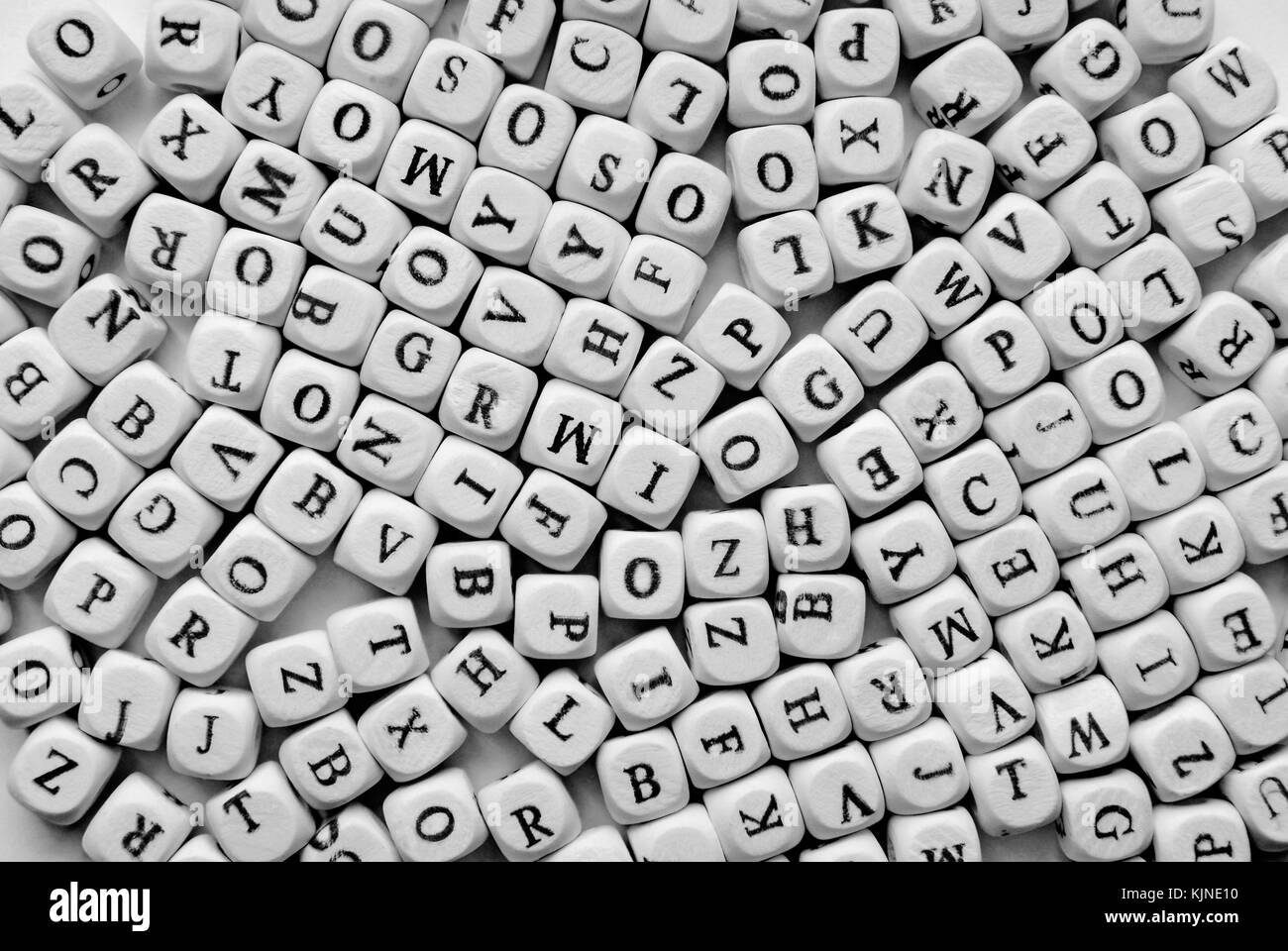 Letters background Black and White Stock Photos & Images - Alamy