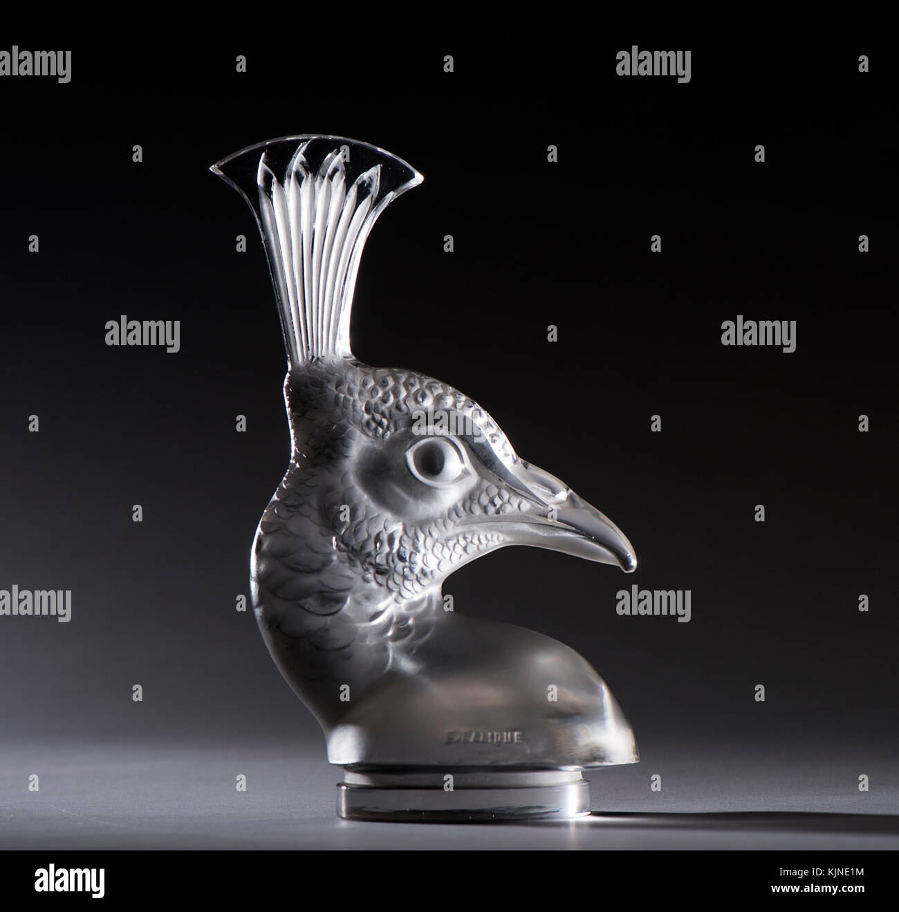 Tete De Paon Lalique Mascot Stock Photo Alamy