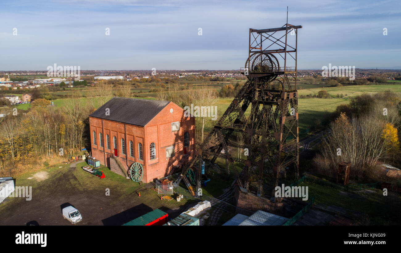 Astley Green Colliery Museum Coal Mine in Astley, Greater Manchester, England, UK Stock Photo