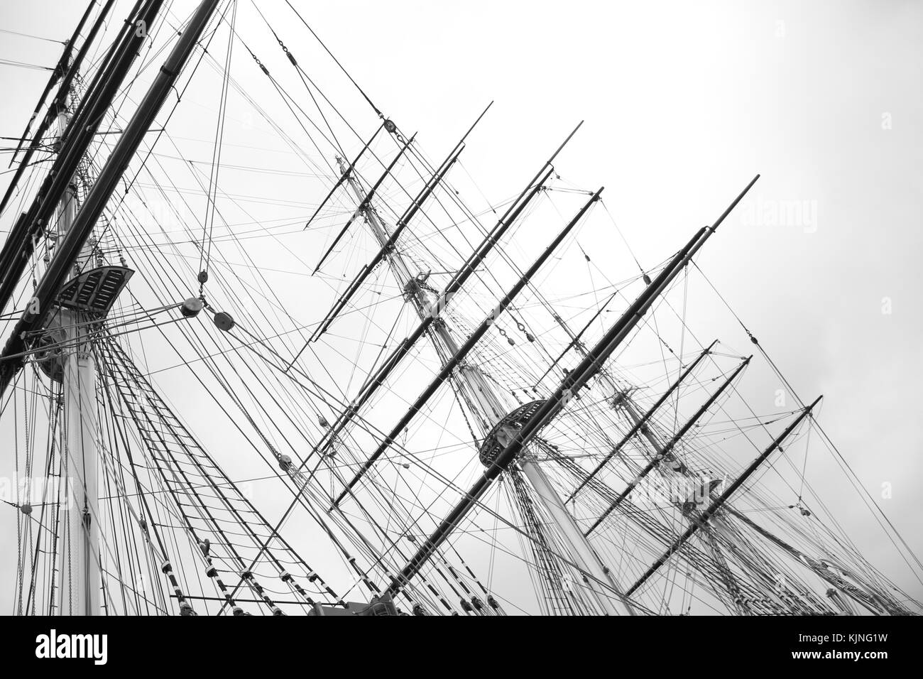The Cutty Sark in Greenwich. The very last surviving extreme clipper in the world. Stock Photo