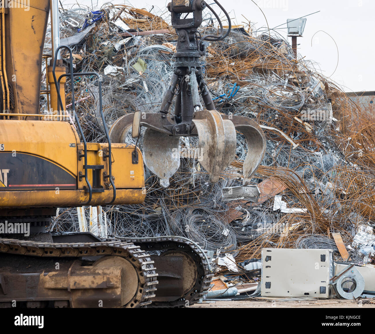 Houston, Texas Scrap metal for recycling at CMC Commercial Metals Stock Photo Alamy