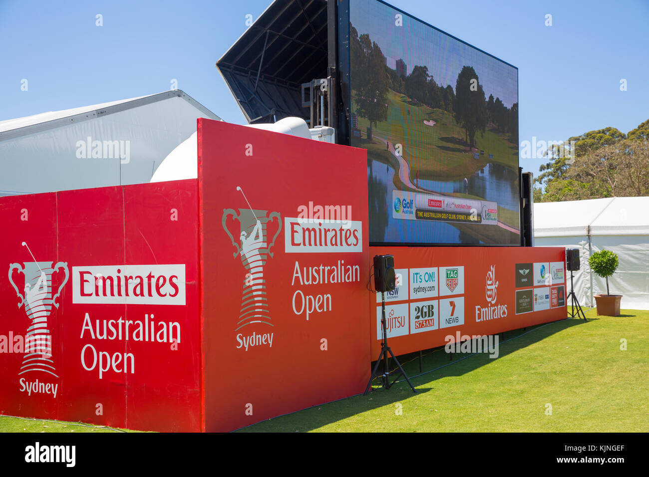 Emirates Australian PGA open golf tournament at the Australian golf club in Sydney,Australia Stock Photo