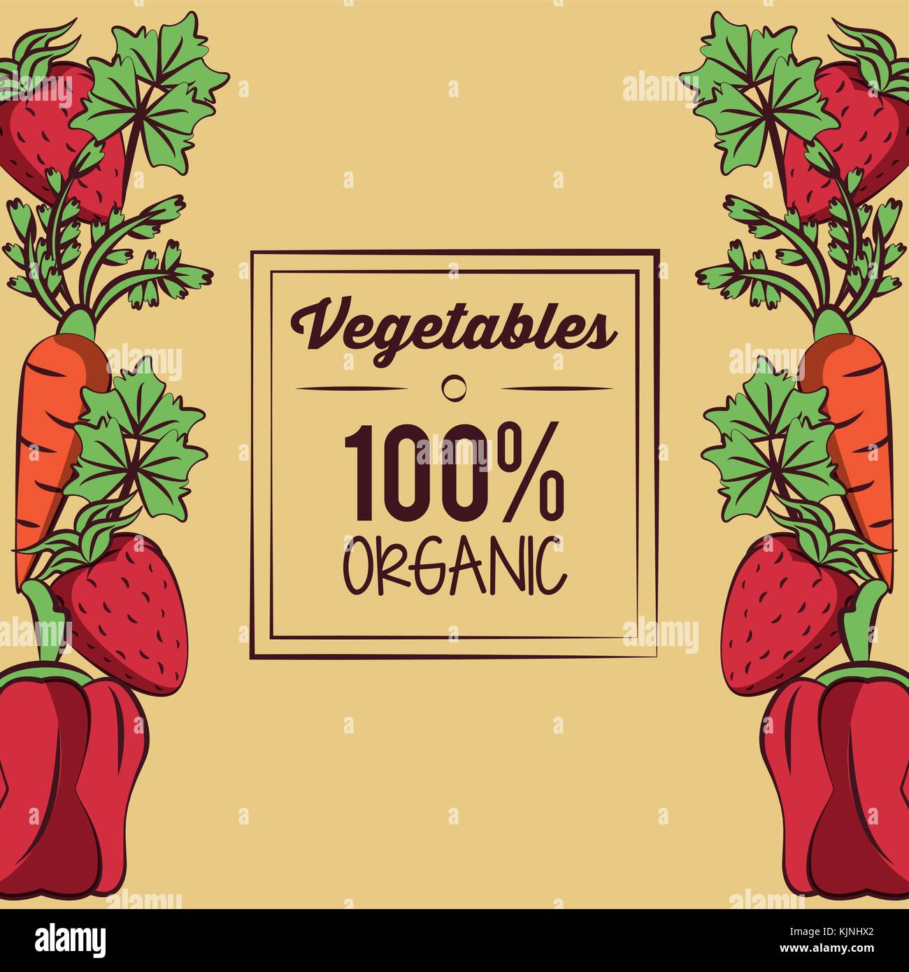 Fresh Organic vegetables Stock Vector Image & Art - Alamy