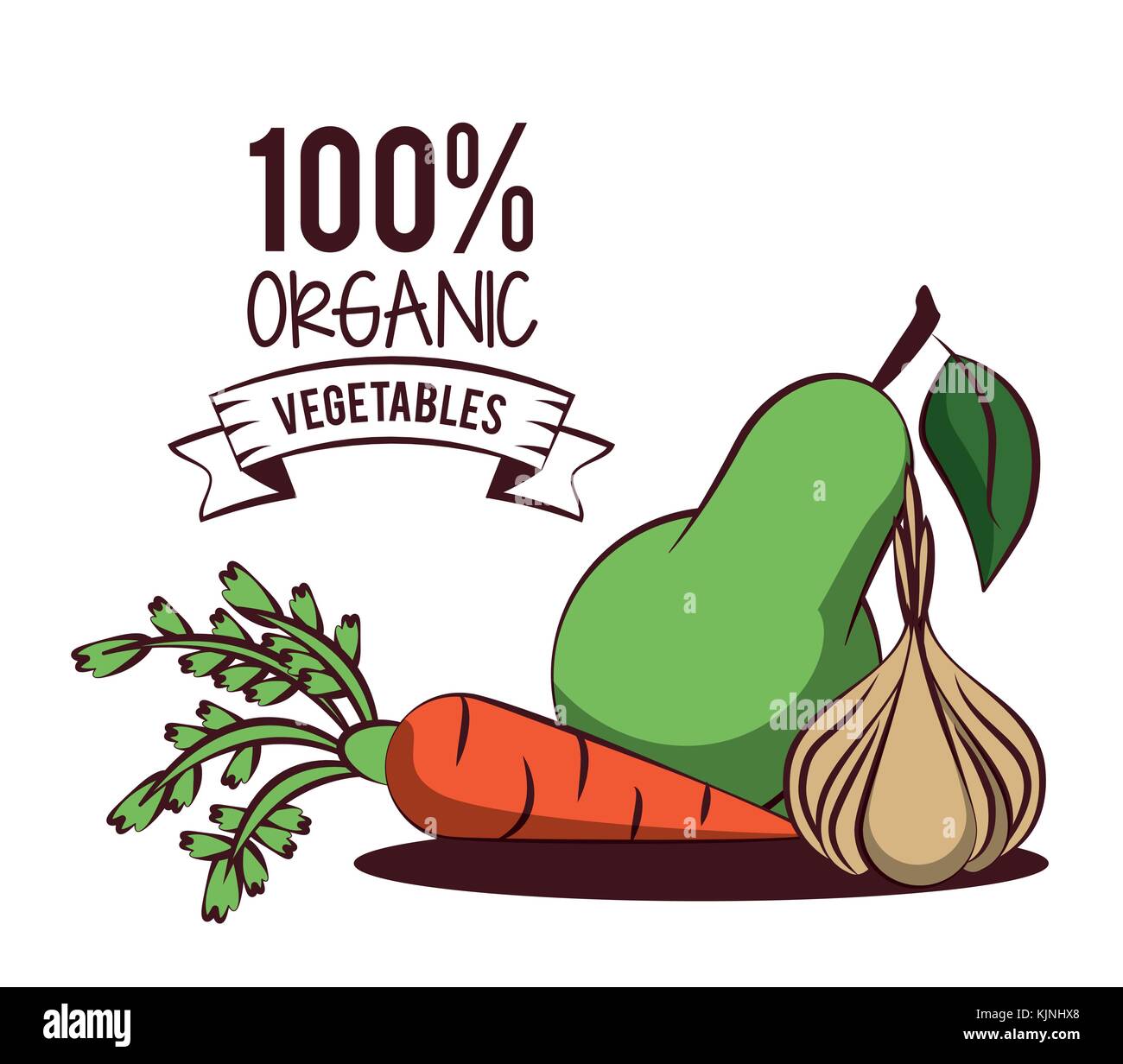 Fresh Organic vegetables Stock Vector Image & Art - Alamy