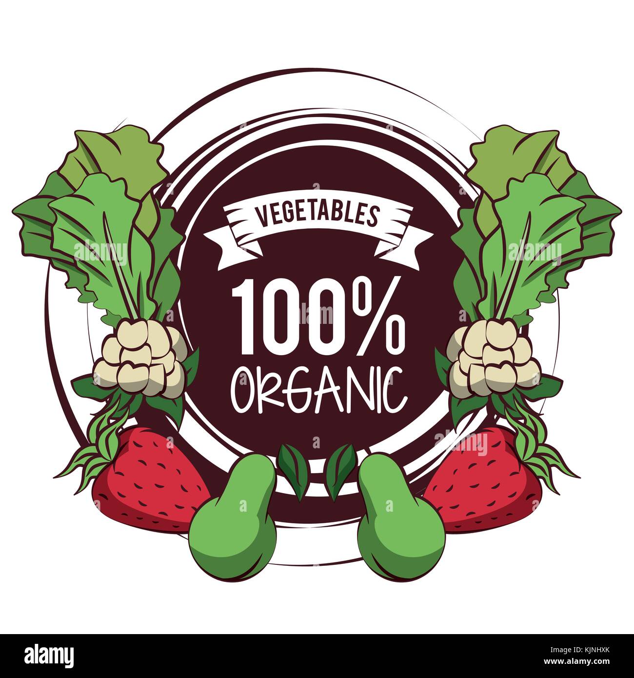 Fresh Organic vegetables Stock Vector Image & Art - Alamy