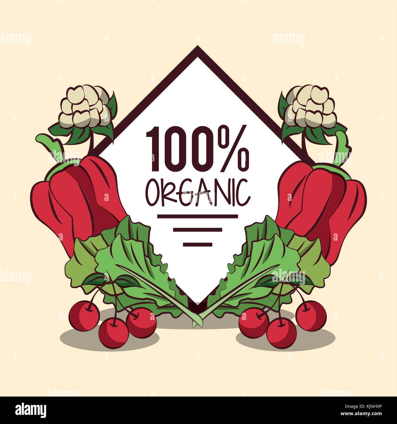 Fresh Organic vegetables Stock Vector Image & Art - Alamy