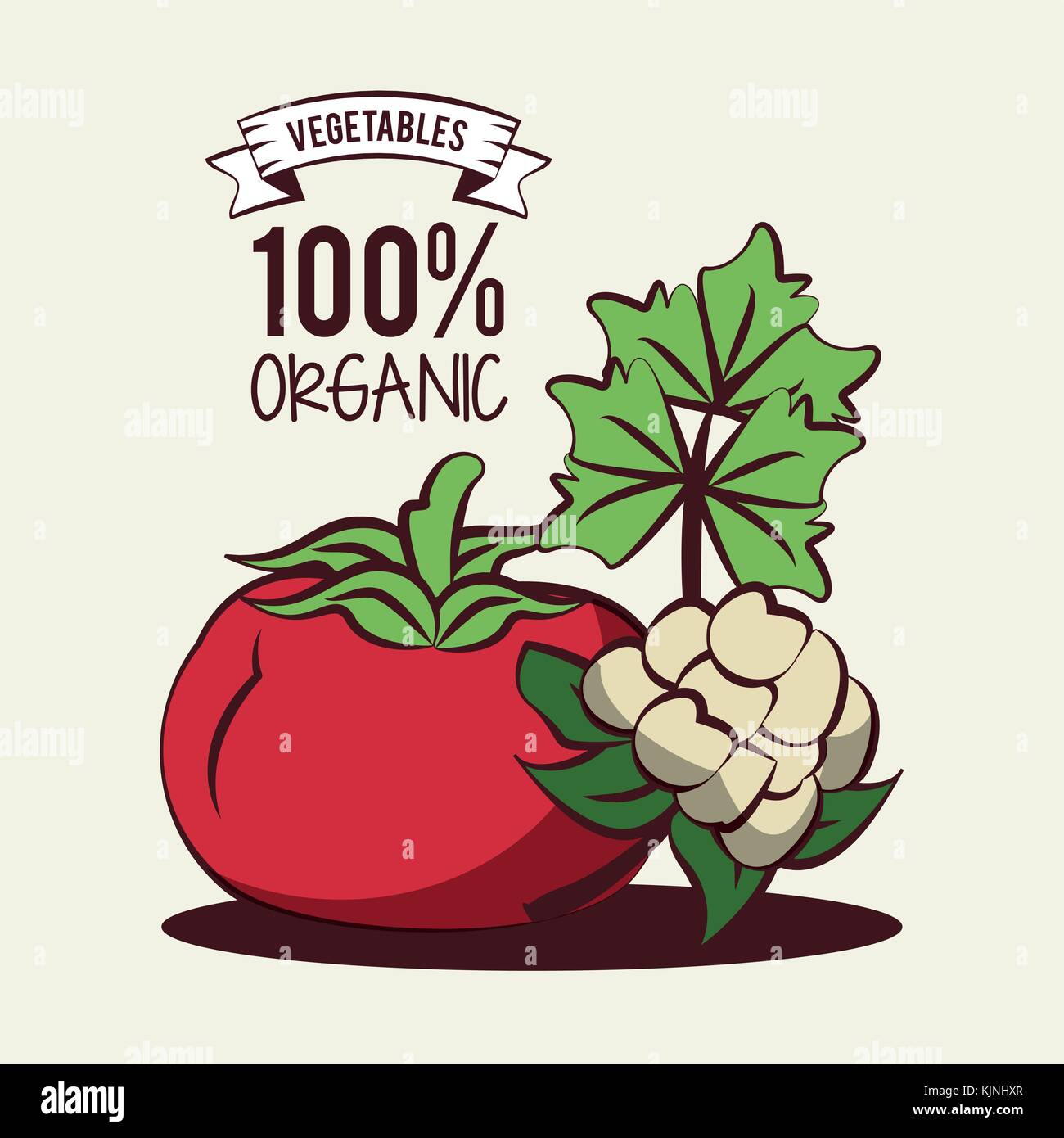 Fresh Organic vegetables Stock Vector Image & Art - Alamy