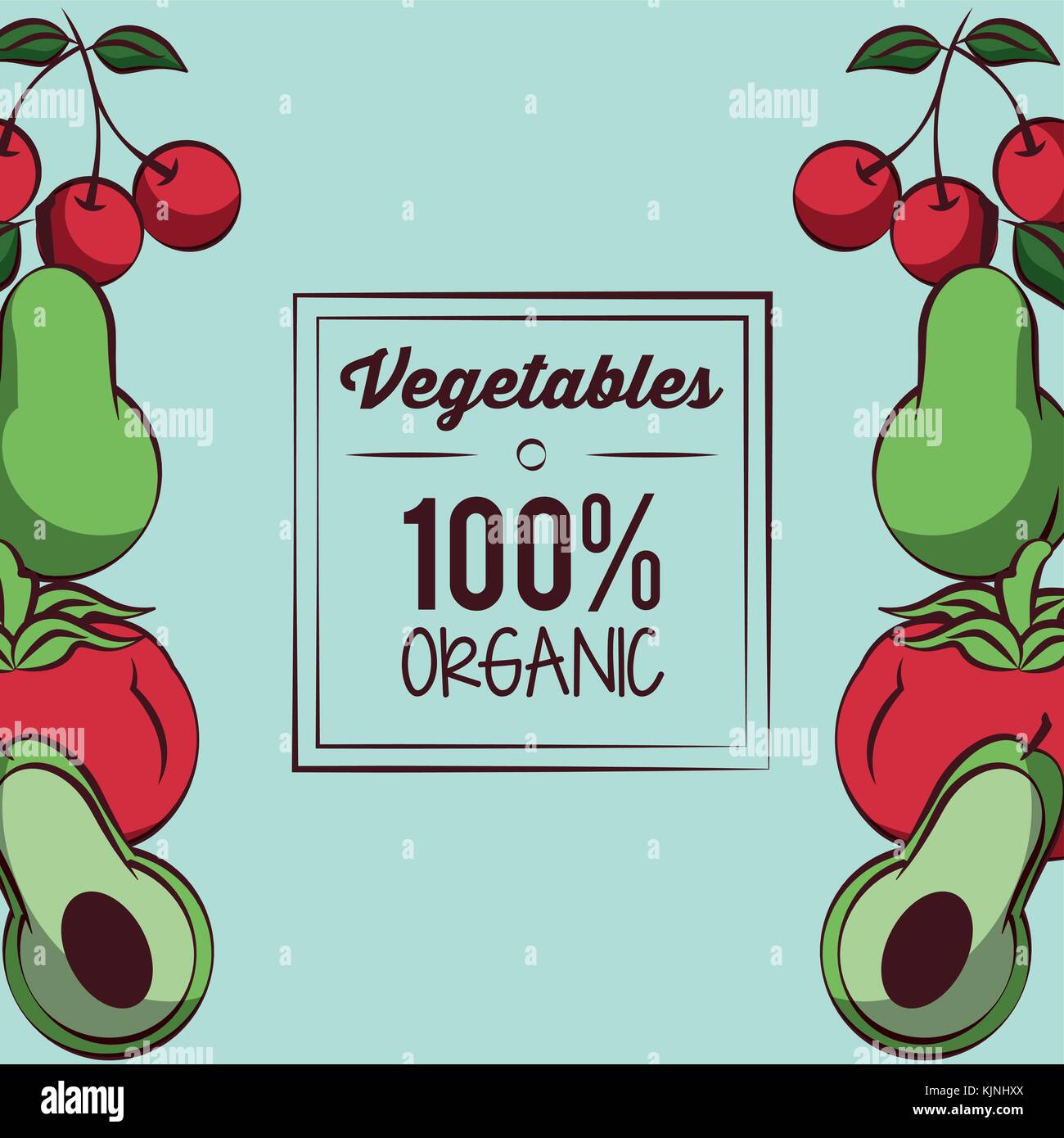 Fresh Organic vegetables Stock Vector Image & Art - Alamy