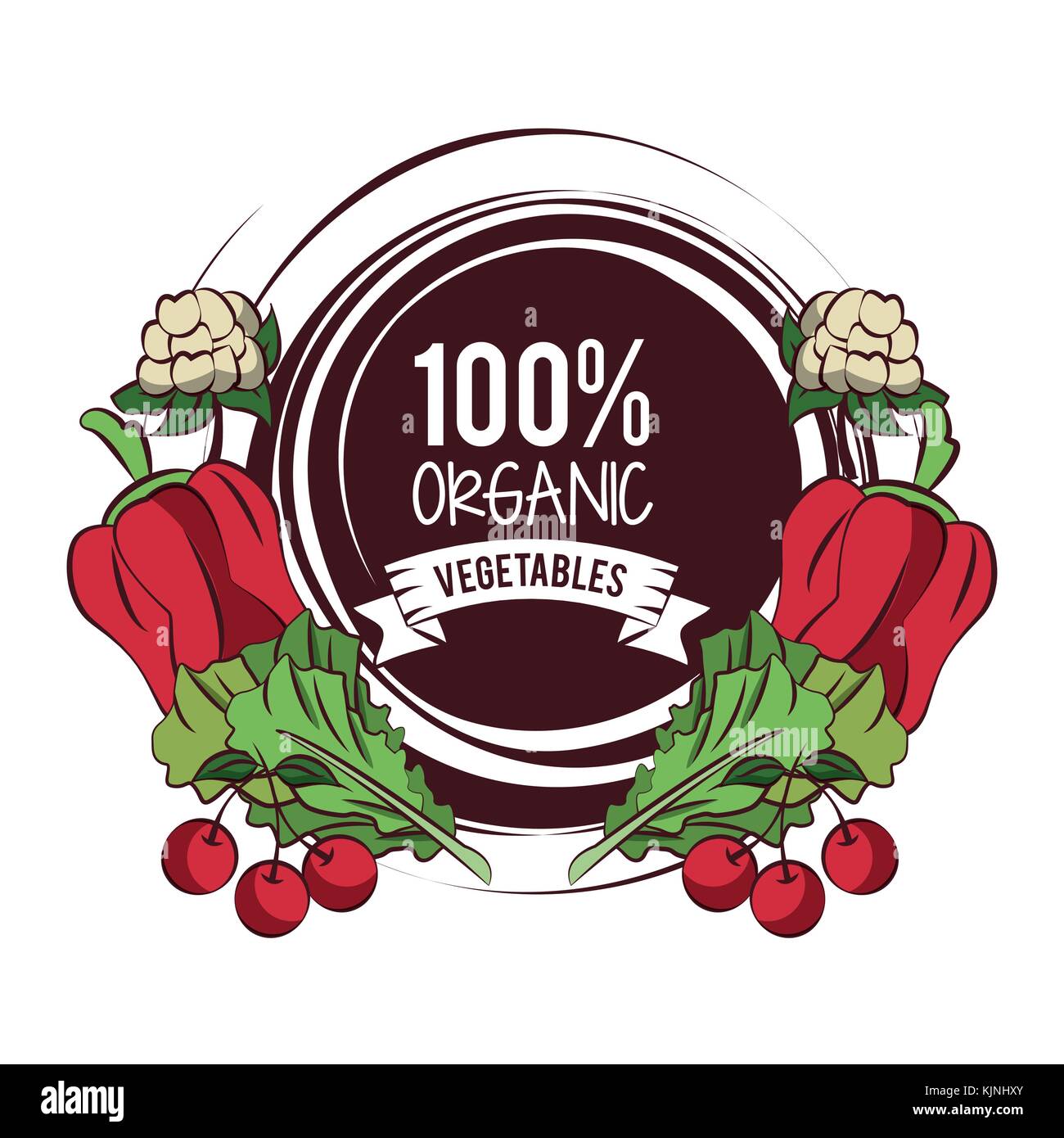 Fresh Organic vegetables Stock Vector Image & Art - Alamy