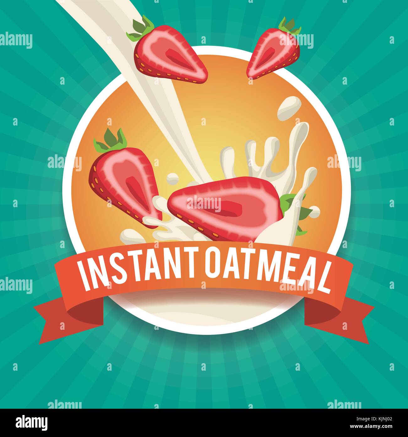 Instant Oatmeal Label Stock Vector Image Art Alamy instant-oatmeal-label-stock-vector-image-art-alamy