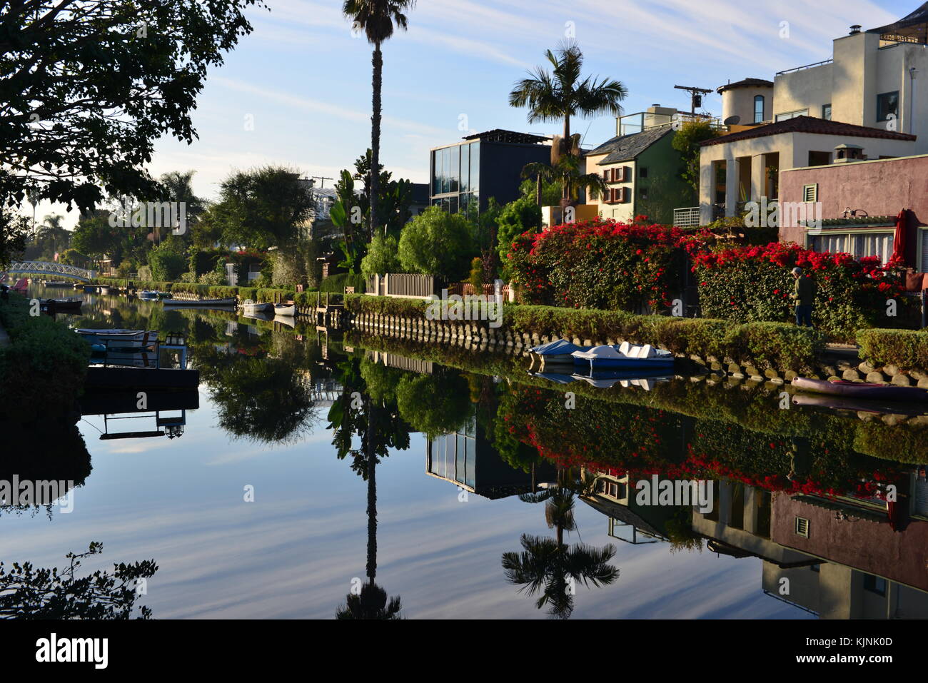 The houses at the Venice Beach Canals Stock Photo - Alamy