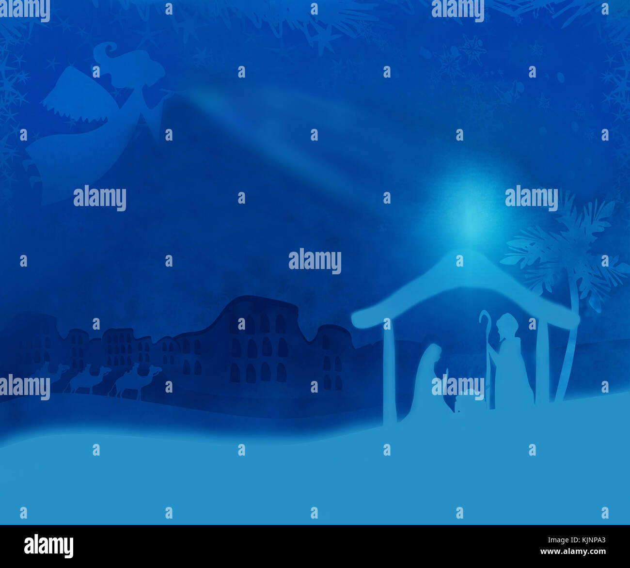 Christmas religious nativity scene Stock Photo - Alamy