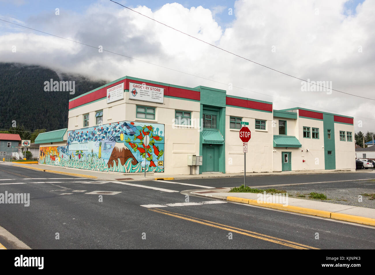 Sitka, Alaska, USA August 19, 2017 A big grocery store with a
